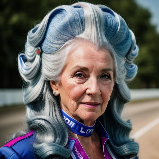 79436-2073438365-RAW photo, a close up portrait photo of 76 y.o woman in racing clothes, (HAROQUE2), background is outdoor race track, (high deta.png